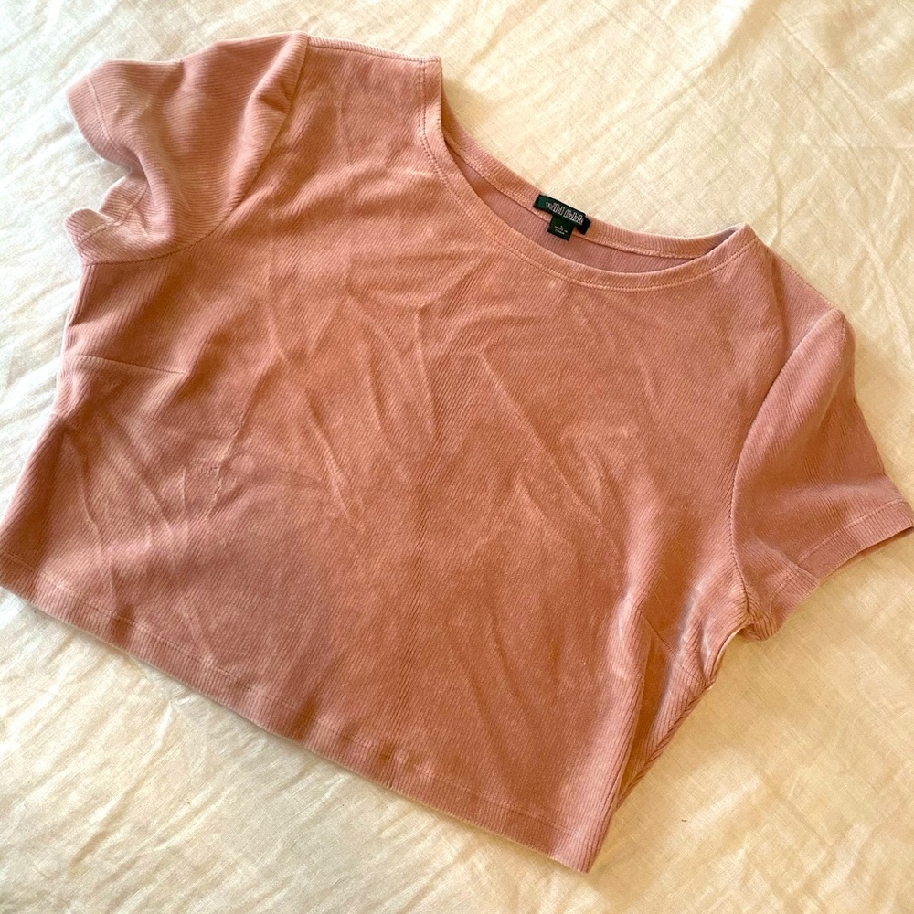 Pink crop top